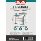 Mojo Premium Furniture Cover For Single Lounge Chair Protection Outdoor Covers