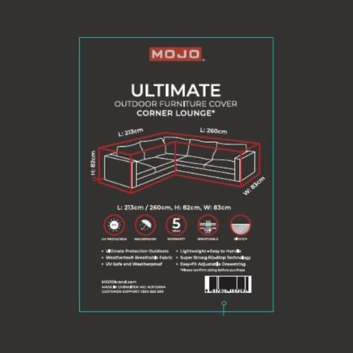 Mojo Ultimate Outdoor Corner Lounge Furniture Cover