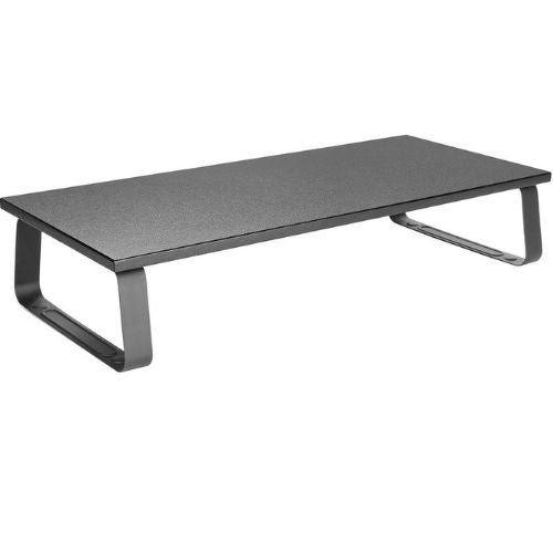 Monitor Riser Laptop Stand Computer Desk Organiser Desktop Table Shelf - Black