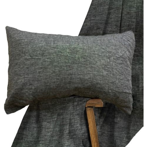 Moran Home Linen Pillowcase 2 Pack Cushion Cover Pillow Cases 48 x 74cm - Grey