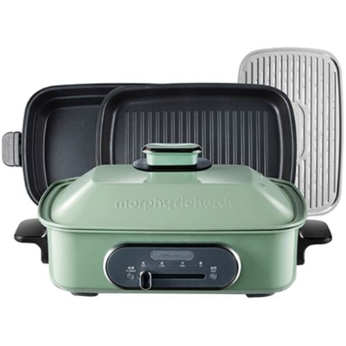 Morphy Richards 3 in 1 Electric Multifunction Non-Stick Cooking Pot - Green