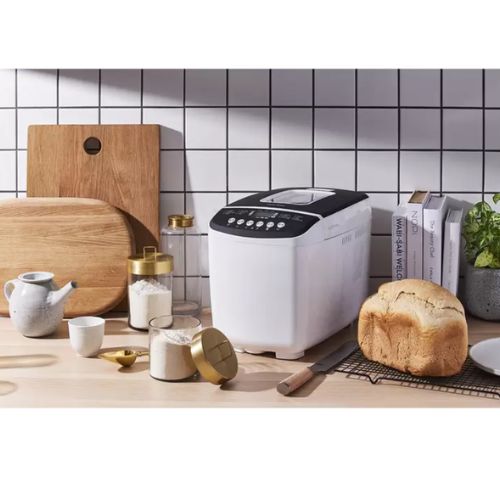 Morphy Richards Electric Bread Maker 3 Loaf Sizes, Gluten Free, Cool Touch White