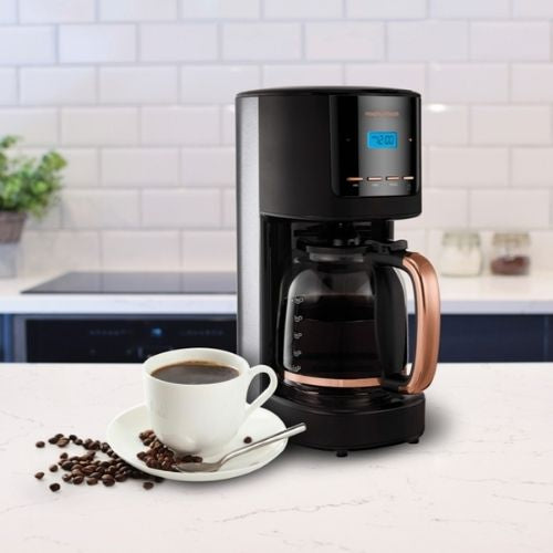 Morphy Richards Filtered Coffee Maker with Timer & Glass Carafe, 12 Cup Capacity