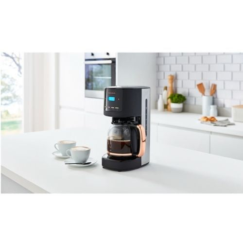 Morphy Richards Filtered Coffee Maker with Timer & Glass Carafe, 12 Cup Capacity
