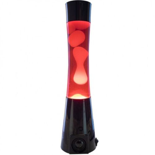 Motion Lava Lamp Bluetooth Speaker Magma Night Light Bedside - Black/Red/Yellow