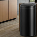 Motion Sensor Rubbish Kitchen Bin Automatic Waste Trash Can 68L Electric - Black