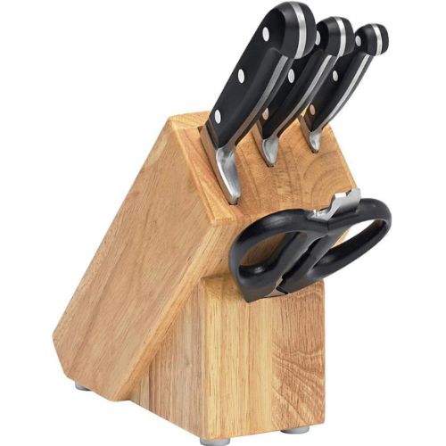 Mundial 5pc Knife Cutlery Block Set Stainless Steel Kitchen Cook/ Chef Knives