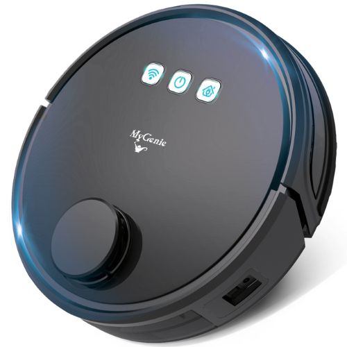 MyGenie Laser Smart Pro IQ 360 Robot Vacuum Cleaner WIFI Remote Control - Black