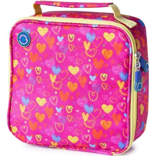 Freezable Square Insulated School Office Lunch Cooler Cool Carrier Bag HEART