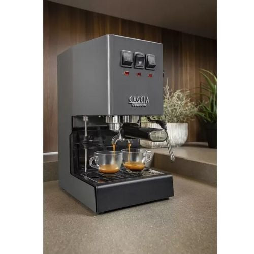 Gaggia Classic Pro Manual Coffee Machine 15 Bar Espresso Maker - Grey