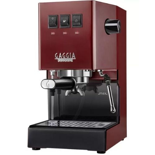 Gaggia Classic Pro Manual Coffee Machine 15 Bar Espresso Maker - Red