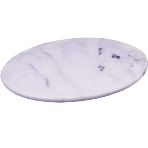 Marble Lazy Susan Cheeseboard Platter Dining Kitchen Tableware - Grey 30cm