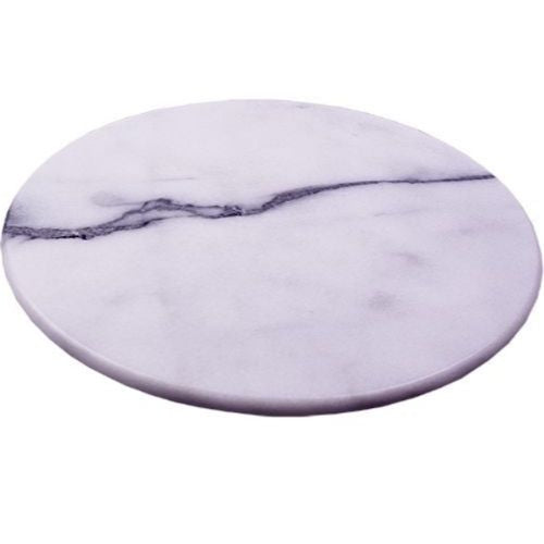 Marble Lazy Susan Cheeseboard Platter Dining Kitchen Tableware - Grey 38cm