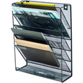 Wall Mount 6 Pocket Hanging File Sorter Organizer Folder Holder Rack Storage