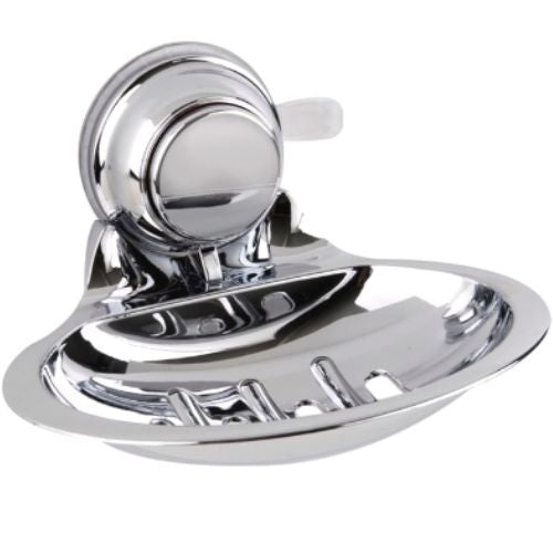 Naleon Chrome Super Suction Soap Dish 3kg Holding Power Easily Removable