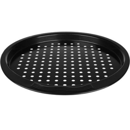 NonStick Pizza Pan Holes Steel Round Crispy Crust Oven Tray Perforated PFOA Free