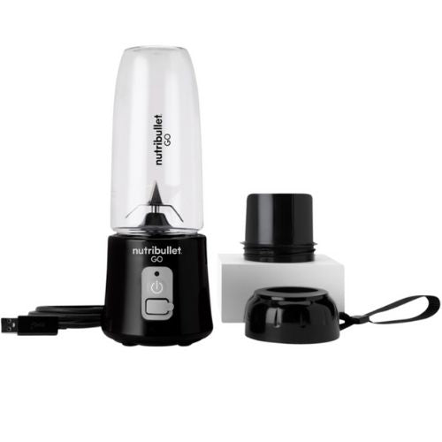 NutriBullet GO Portable Blender Travel Size 385ml for Shakes & Smoothies - Black