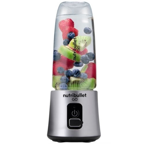 NutriBullet GO Portable Blender Travel Size 385ml for Shakes & Smoothies, Silver