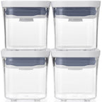 OXO Good Grips Mini Pop Container Set, 4-Piece Airtight Stackable Containers BPA Free Food Storage