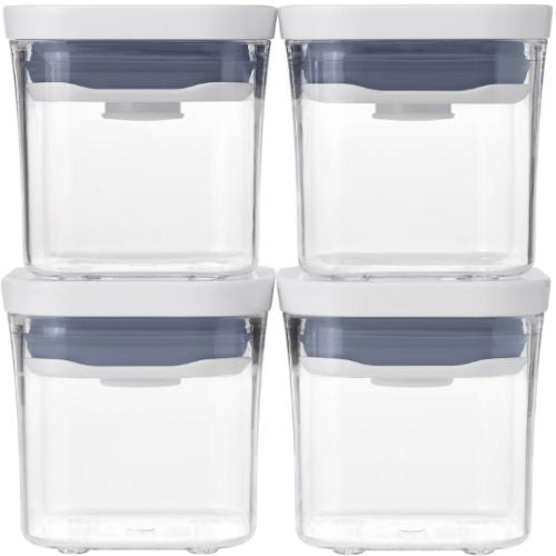 OXO Good Grips Pop 4-Piece Mini Container Set 200ml Kitchen Food Storage Clear