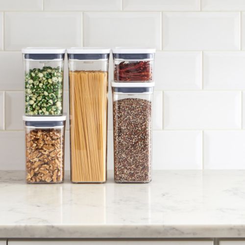 OXO Good Grips Pop Container Set, 5 Piece Airtight Stackable Containers BPA Free Food Storage