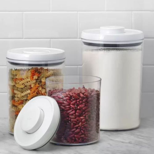 OXO Softworks 3 Piece Airtight Round Canister Set, Pantry Storage Containers