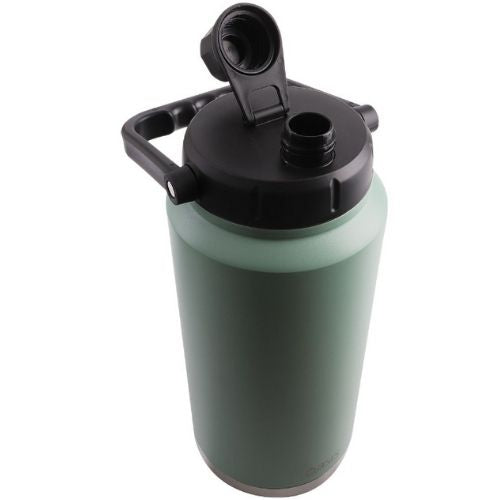 Oasis 3.8L Insulated Double Wall Jug Stainless Steel w/ Carry Handle, Sage Green