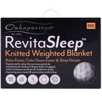 Onkaparinga Revitasleep Weighted Blanket 6 kg Hand-Knitted Throw Blankets - Grey