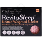 Onkaparinga Weighted Blanket 6kg Hand-Knitted Throw Blankets, Peach