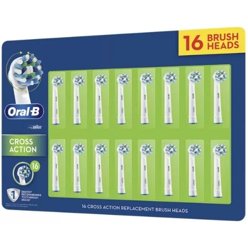 Oral-B Cross Action Refills Electric Toothbrush Replacement Brush Heads 16 Pack