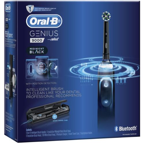 Oral-B Genius 9000 Electric Toothbrush With 3 Brush Heads & Smart Travel Case
