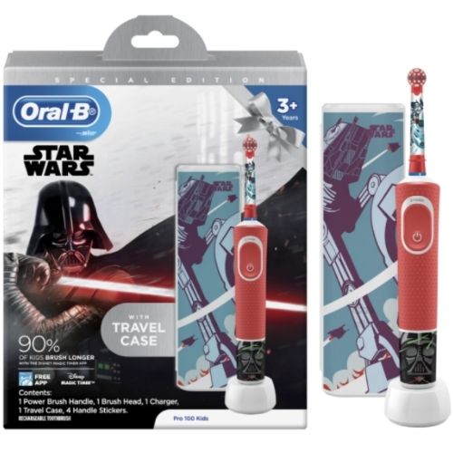 Oral-B Pro 100 Kids Star Wars Electric Toothbrush With Charger & Travel Case