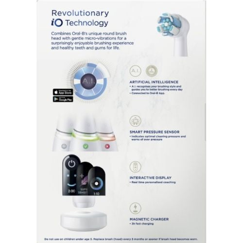 Oral-B iO8 Electric Rechargeable Toothbrush W/ Revolutionary Magnetic Technology