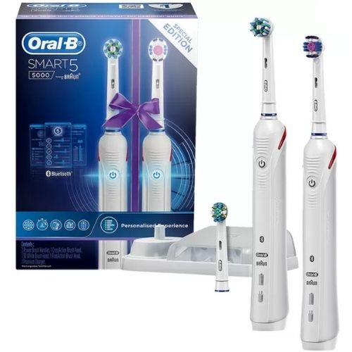 Oral B Smart 5000 Electric Toothbrush Dual Handle with Bluetooth Connectivity