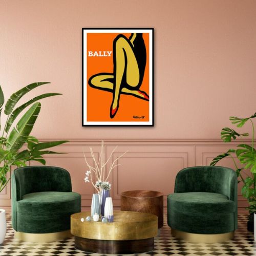 Orange Legs Black Frame Canvas Wall Art Painting Home Decoration 70cmx100cm