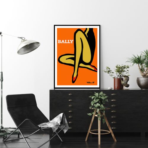 Orange Legs Black Frame Canvas Wall Art Painting Home Decoration 70cmx100cm