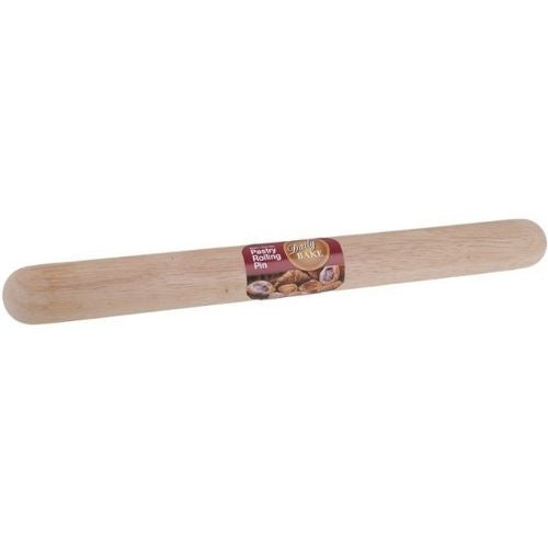 Pastry Rolling Pin 50cm Rubberwood Easy Wood Roller Dough 5cm Dia Daily Bake