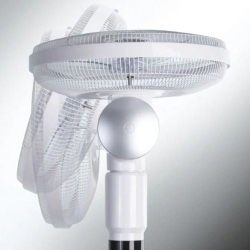 Pedestal Standing Oscillating Fan 3 Speed Air Cooling Cooler With Remote Control