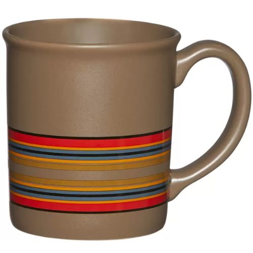 Pendleton Ceramic Mugs 4 Piece Mug Set Camp Stripe Matte