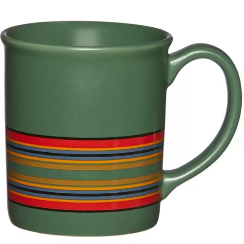 Pendleton Ceramic Mugs 4 Piece Mug Set Camp Stripe Matte