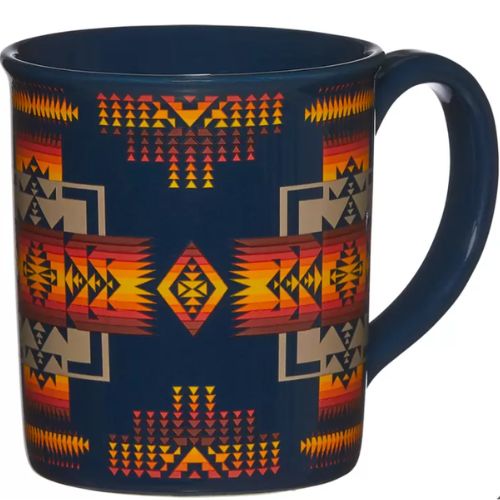 Pendleton Ceramic Mugs 4 Piece Set Chief Joseph Multicolor