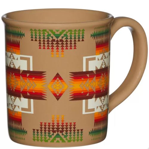 Pendleton Ceramic Mugs 4 Piece Set Chief Joseph Multicolor