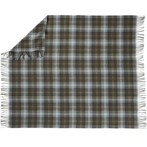 Pendleton Eco-Wise Washable Wool Throw with Fringe - Shale