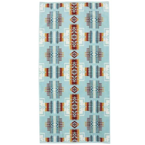 Pendleton Jacquard Bath Towel - Chief Joseph Aqua