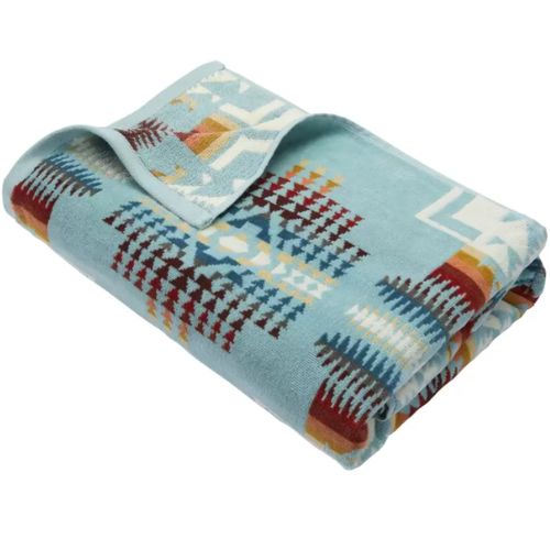 Pendleton Jacquard Bath Towel - Chief Joseph Aqua