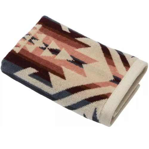 Pendleton Jacquard Wash Cloth 100% Cotton Absorbent Soft Towel - White Sands