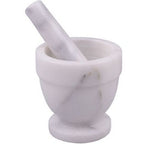 Pestle and Mortar Set Natural Durable Marble Spice & Herb Crusher Grinder 10cm