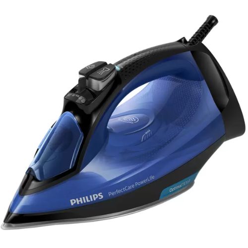 Philips PerfectCare Steam Iron with SteamGlide Plus Soleplate - Black and Blue