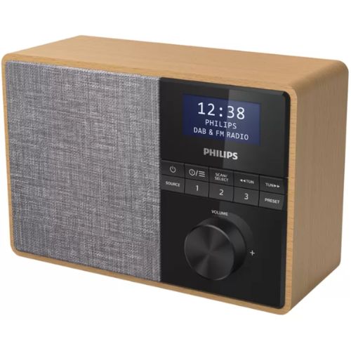 Philips Portable Radio Bluetooth Alarm Clock with DAB PlusFM and Kitchen Timer