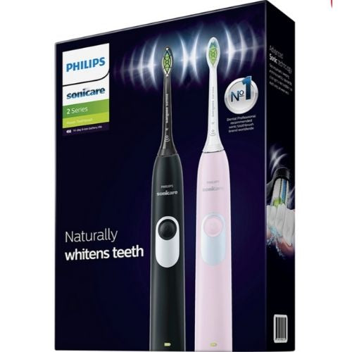 Philips Sonicare 2 Series HX6232/74 Electric Rechargeable Toothbrush - 2 Pieces